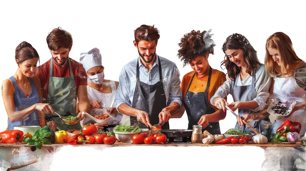 Zespół podczas gotowania